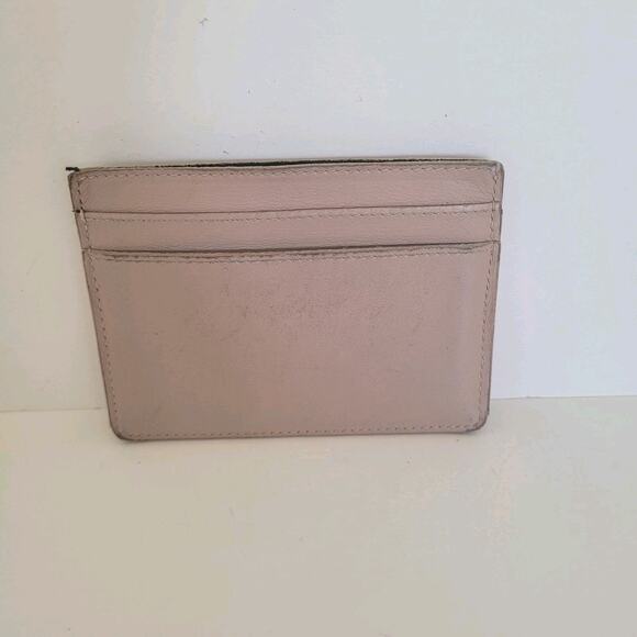 Yves Saint Lauren YSL Leather Calfskin Light Pink Wallet Small Card Holder Fair - Picture 2 of 10